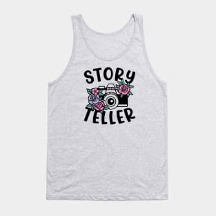 Story Teller Camera Photography Cute Tank Top